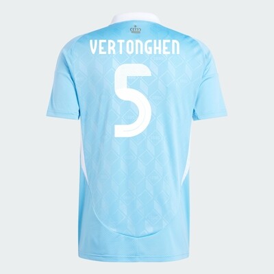 2024 Belgium VERTONGHEN 5 Away Jersey