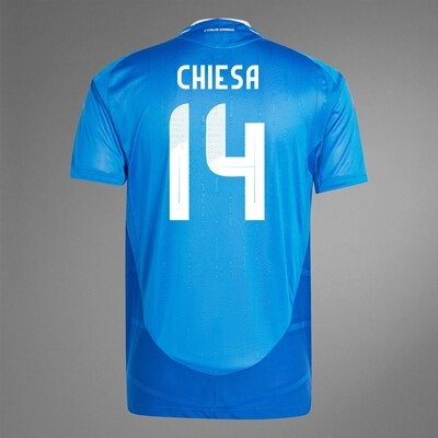 2024 Italy CHIESA 14 Home Jersey (Player Version)