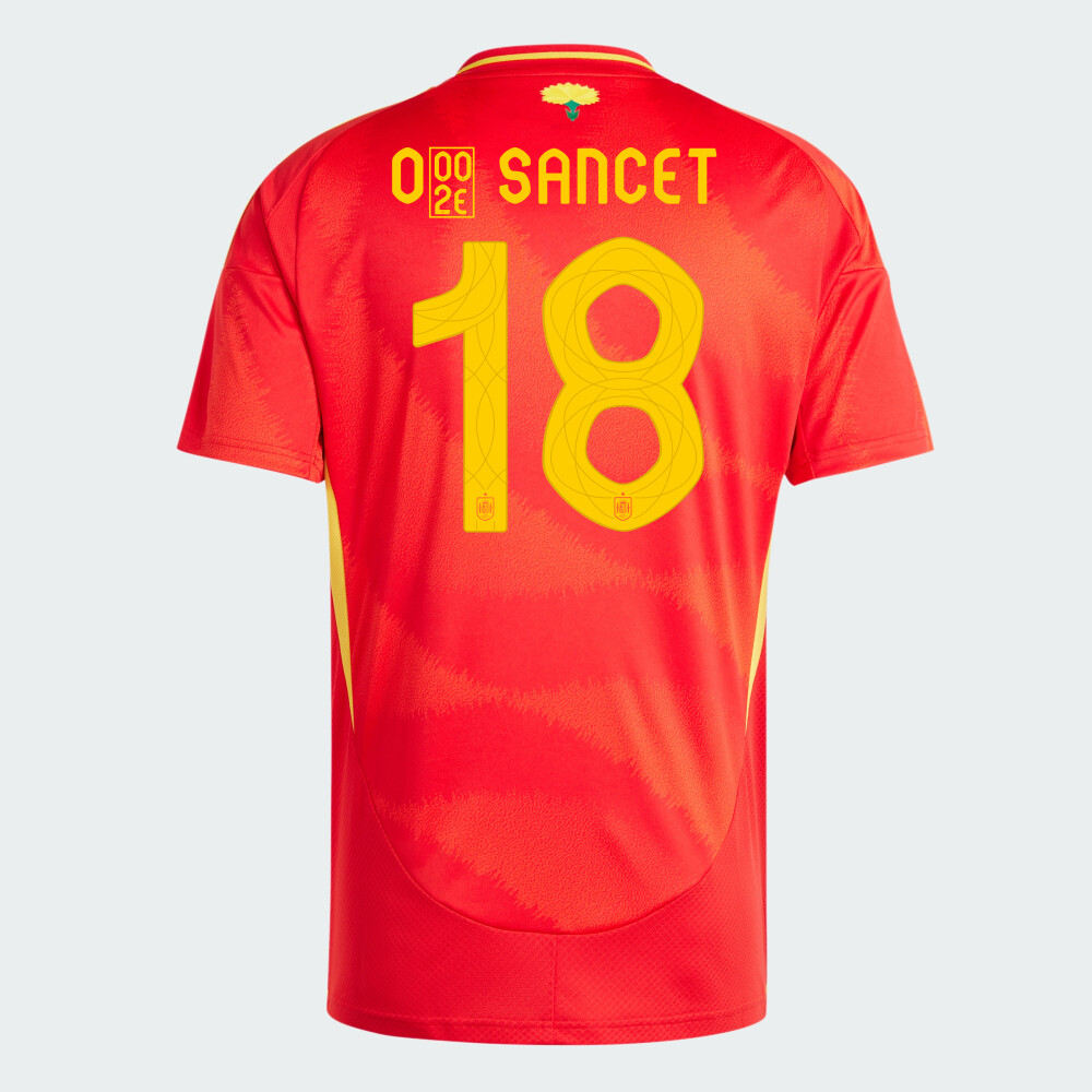 2024 Spain O. SANCET 18 Home Jersey