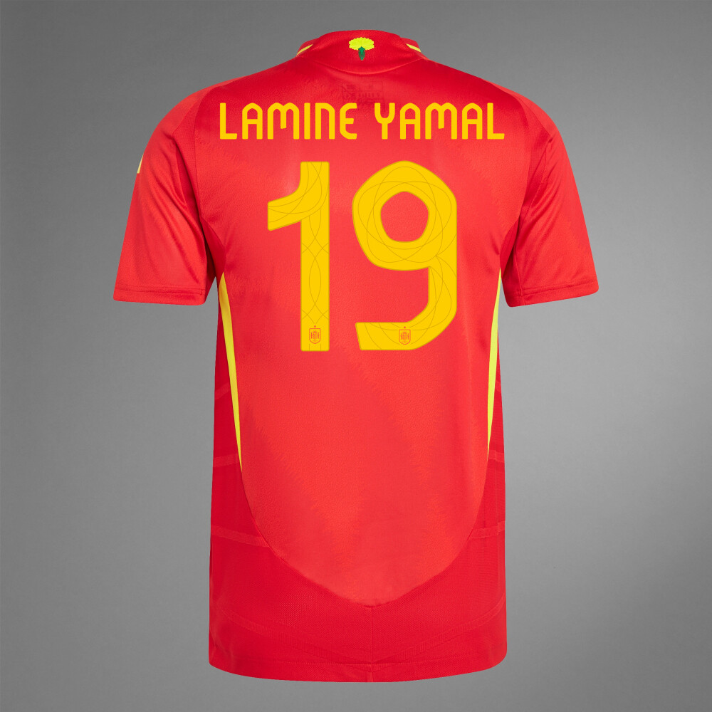 2024 Spain LAMINE YAMAL 19 Home Jersey (Player Version)
