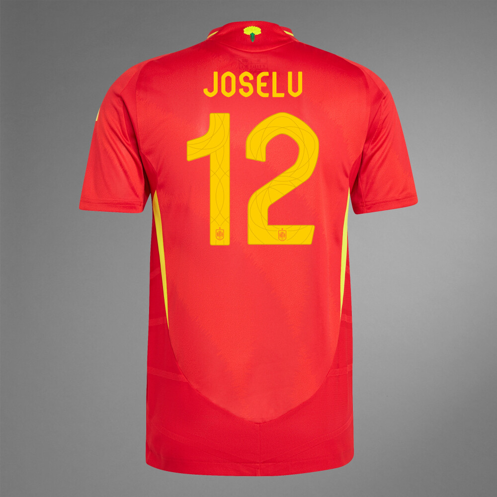 2024 Spain JOSELU 12 Home Jersey (Player Version)