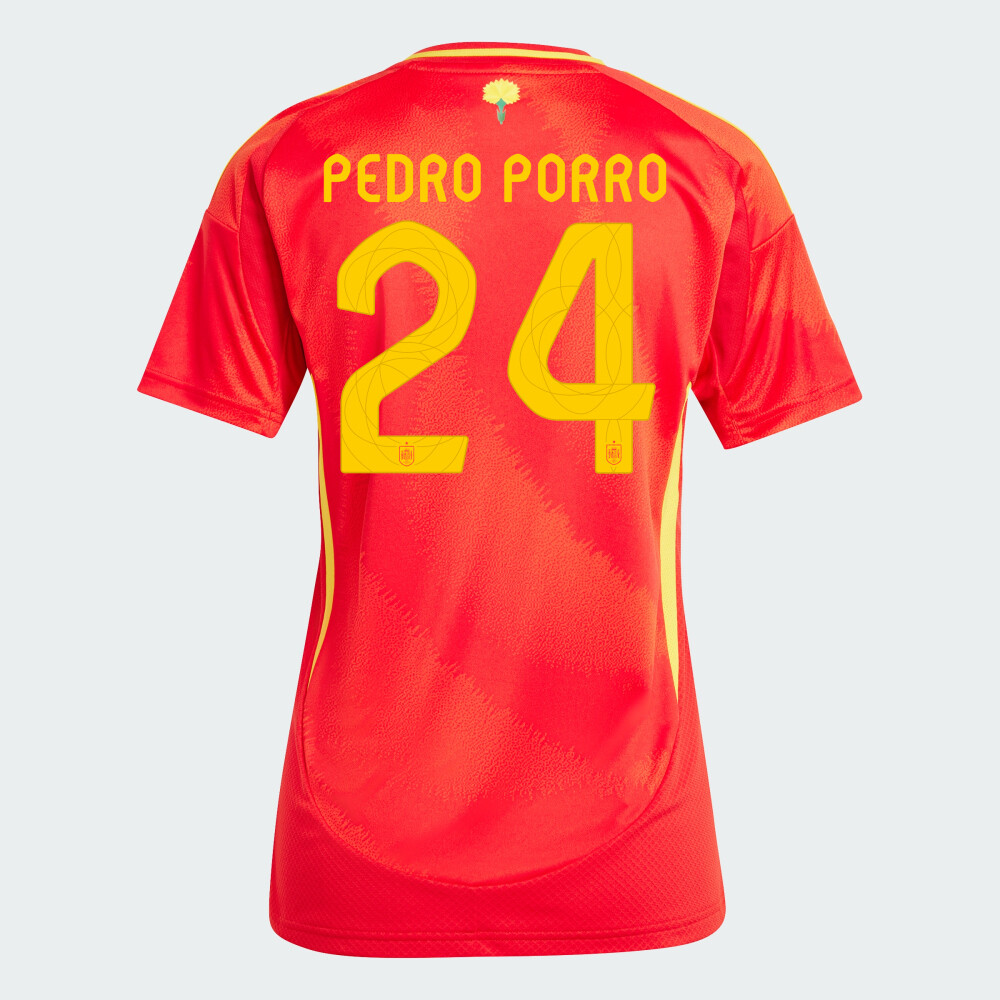 2024 Spain PEDRO PORRO 24 Home Women's Jersey
