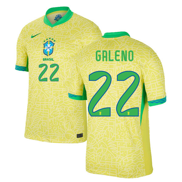 2024 Brazil Home Jersey GALENO 22
