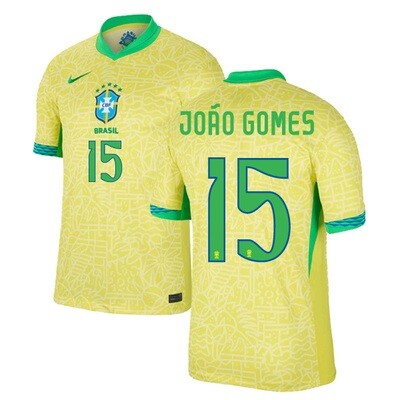 2024 Brazil Home Jersey JOÃO GOMES 15
