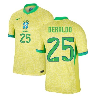 2024 Brazil Home Jersey BERALDO 25