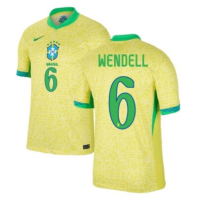 2024 Brazil Home Jersey WENDELL 6