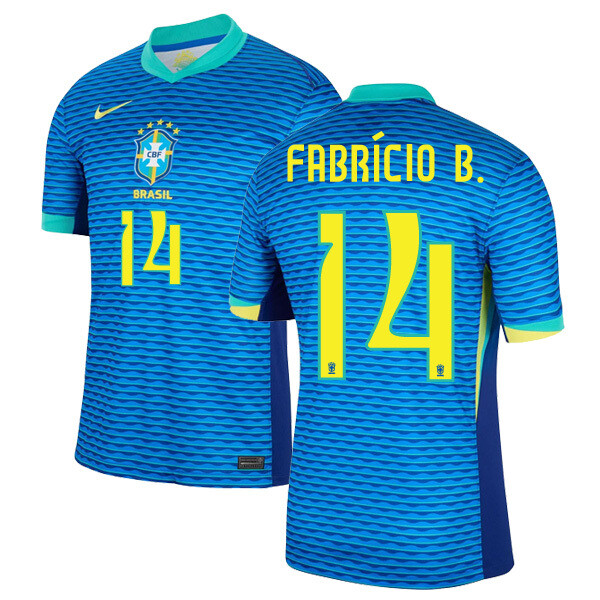 2024 Brazil Away Jersey FABRÍCIO B. 14