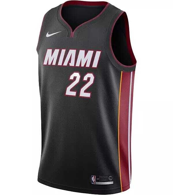 Men&#39;s Miami Heat Jimmy Butler #22 Black Swingman Jersey