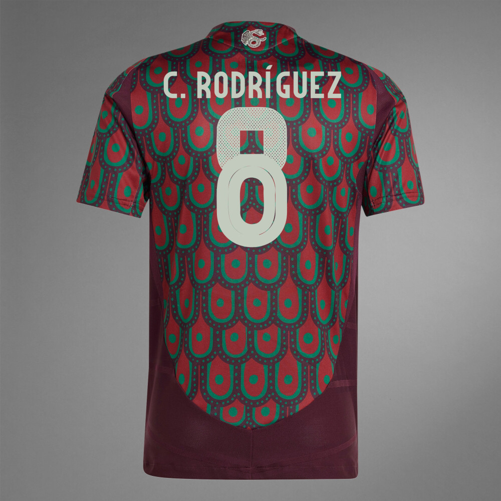 2024 Mexico C. RODRÍGUEZ 8 Home Jersey (Player Version)
