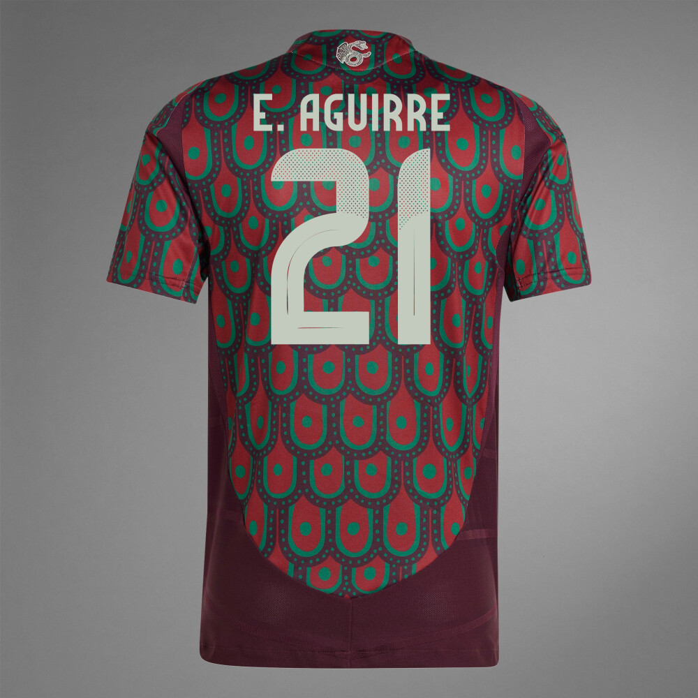 2024 Mexico E. AGUIRRE 21 Home Jersey (Player Version)