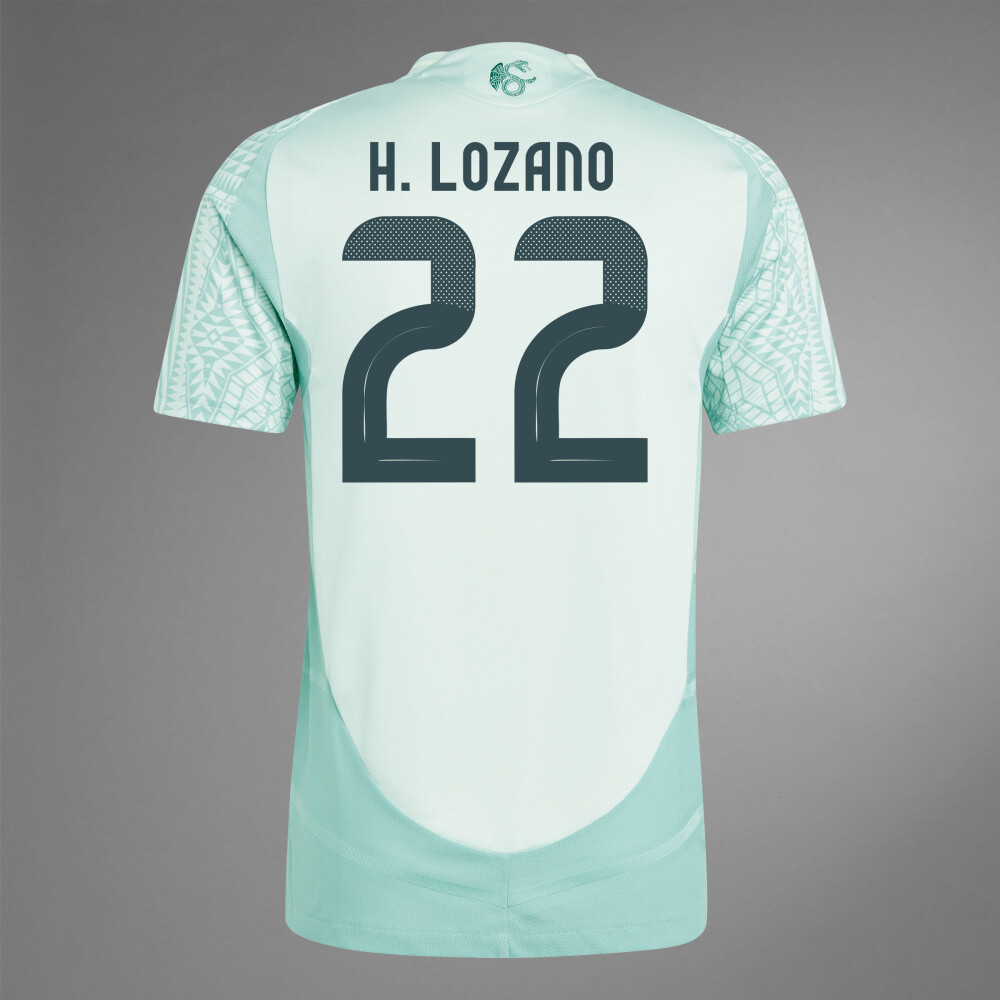 Mexico No8 H.Lozano Black Soccer Country Jersey