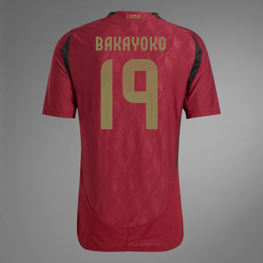 2024 Belgium BAKAYOKO 19 Home Jersey (Player Version)