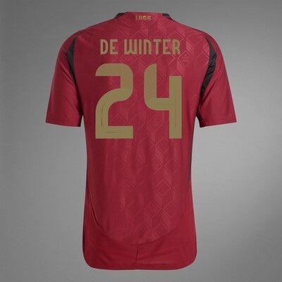 2024 Belgium DE WINTER 24 Home Jersey (Player Version)