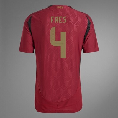2024 Belgium FAES 4 Home Jersey (Player Version)
