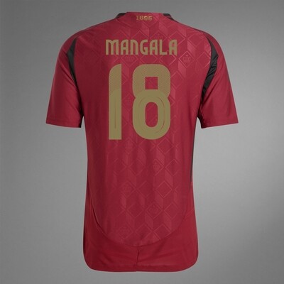 2024 Belgium MANGALA 18 Home Jersey (Player Version)