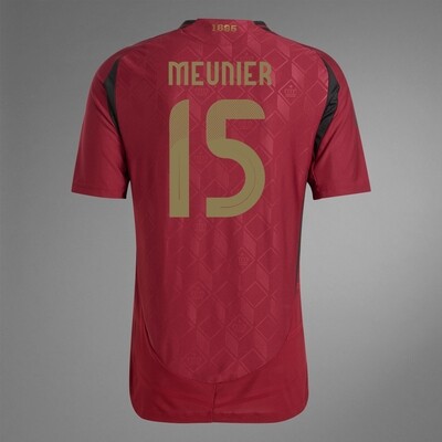 2024 Belgium MEUNIER 15 Home Jersey (Player Version)