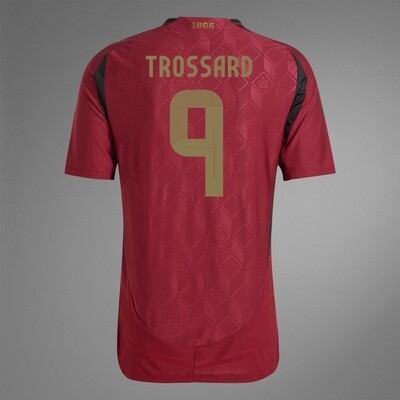 2024 Belgium TROSSARD 9 Home Jersey (Player Version)