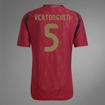2024 Belgium VERTONGHEN 5 Home Jersey (Player Version)