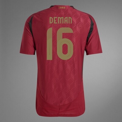 2024 Belgium DEMAN 16 Home Jersey (Player Version)