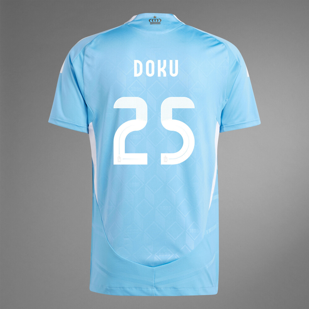 2024 Belgium DOKU 25 Away Jersey (Player Version)