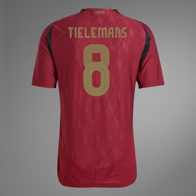 2024 Belgium TIELEMANS 8 Home Jersey (Player Version)
