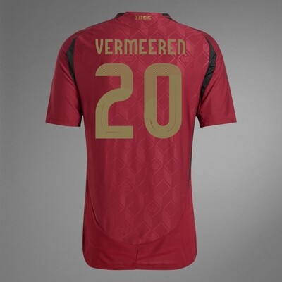 2024 Belgium VERMEEREN 20 Home Jersey (Player Version)