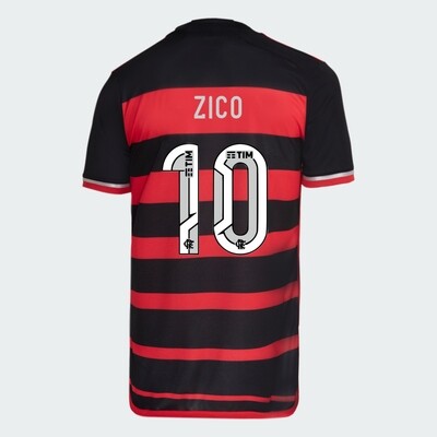 Flamengo Home Zico 10 Jersey Shirt 2024/25