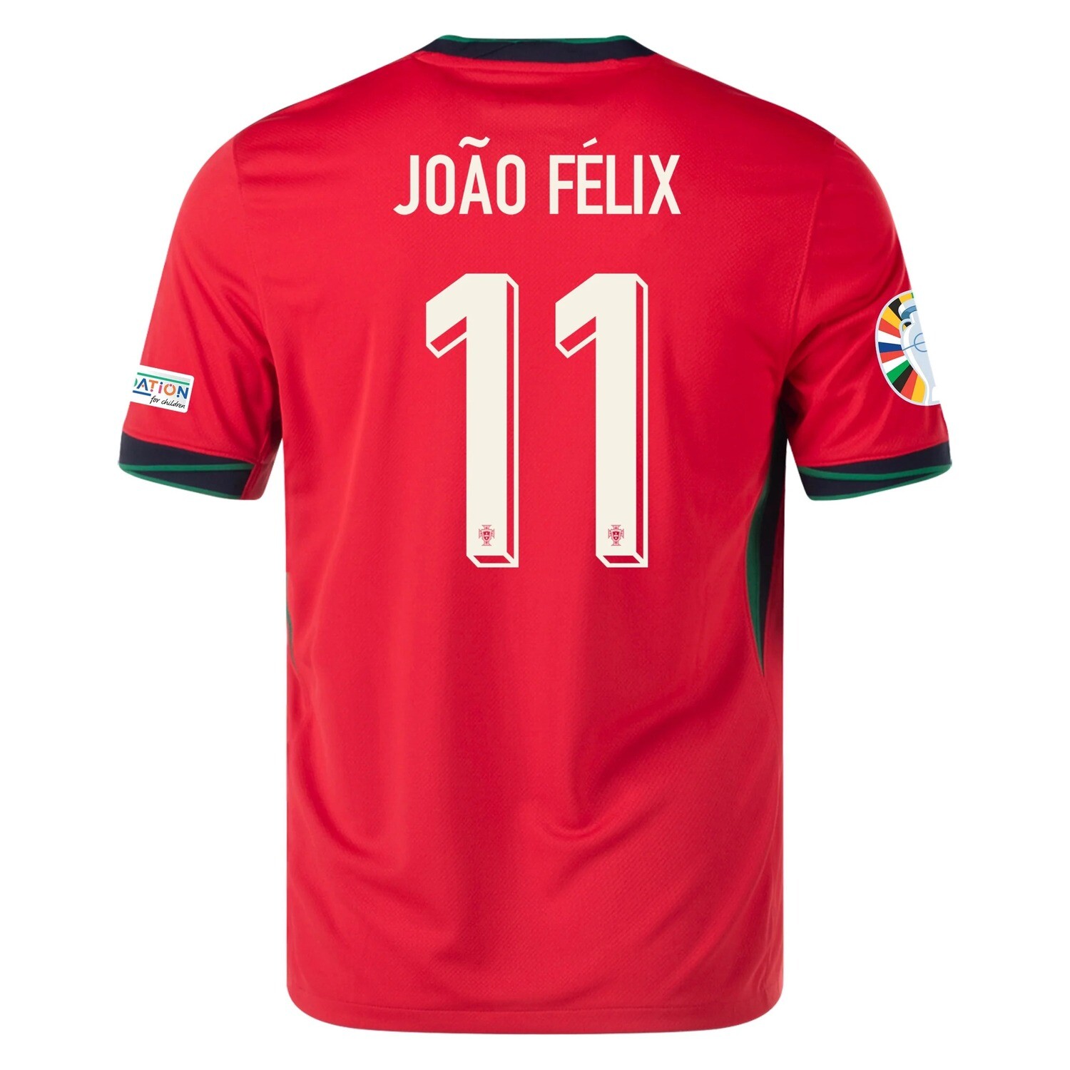 Portugal Euro&#39;s  2024 JOÃO FÉLIX #11 Home Jersey With Patches