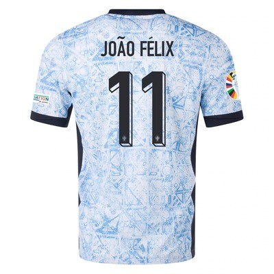 Portugal Euro&#39;s  2024 JOÃO FÉLIX #11 Away Jersey With Patches