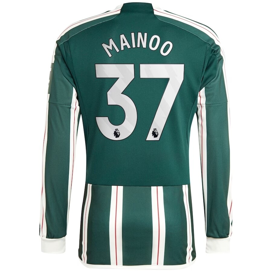 23-24 Manchester United Mainoo 37 Away Long Sleeve Jersey