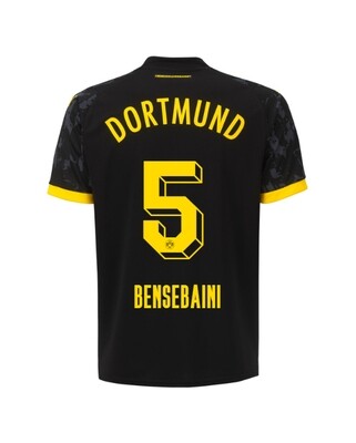 23-24 Borussia Dortmund Bensebaini 5 Away Jersey