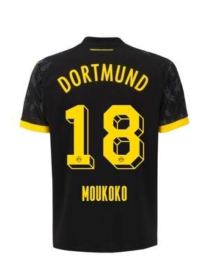 23-24 Borussia Dortmund Moukoko 18 Away Jersey
