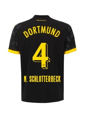 23-24 Borussia Dortmund N. Schlotterbeck 4 Away Jersey
