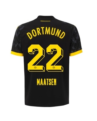 23-24 Borussia Dortmund Maatsen 22 Away Jersey