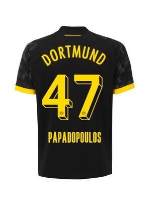 23-24 Borussia Dortmund Papadopoulos 47 Away Jersey