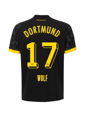 23-24 Borussia Dortmund Wolf 17 Away Jersey