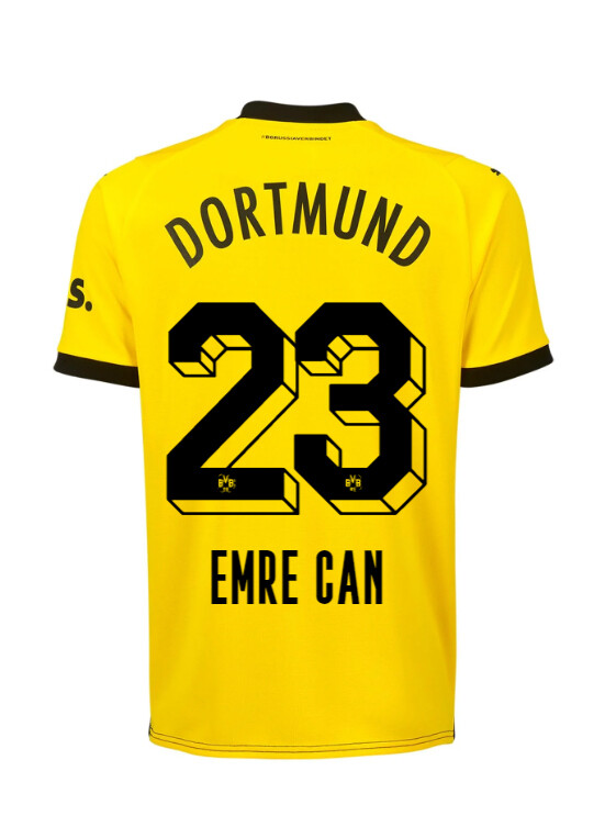 23-24 Borussia Dortmund Emre Can 23 Home Jersey (Player Version)