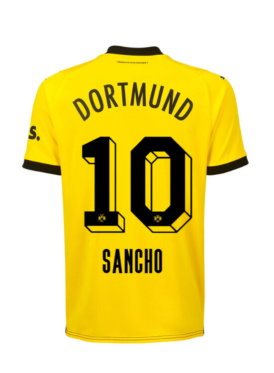 23-24 Borussia Dortmund Sancho 10 Home Jersey (Player Version)