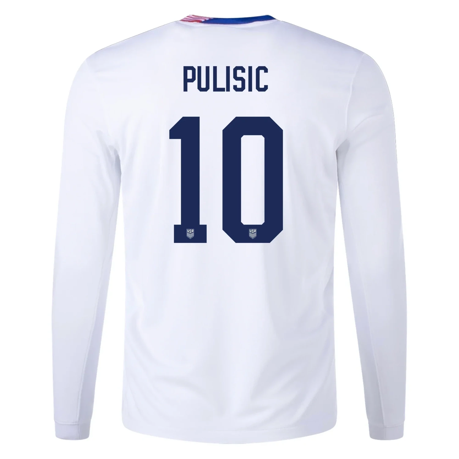 2024 United States PULISIC 10 Home Long Sleeve Jersey