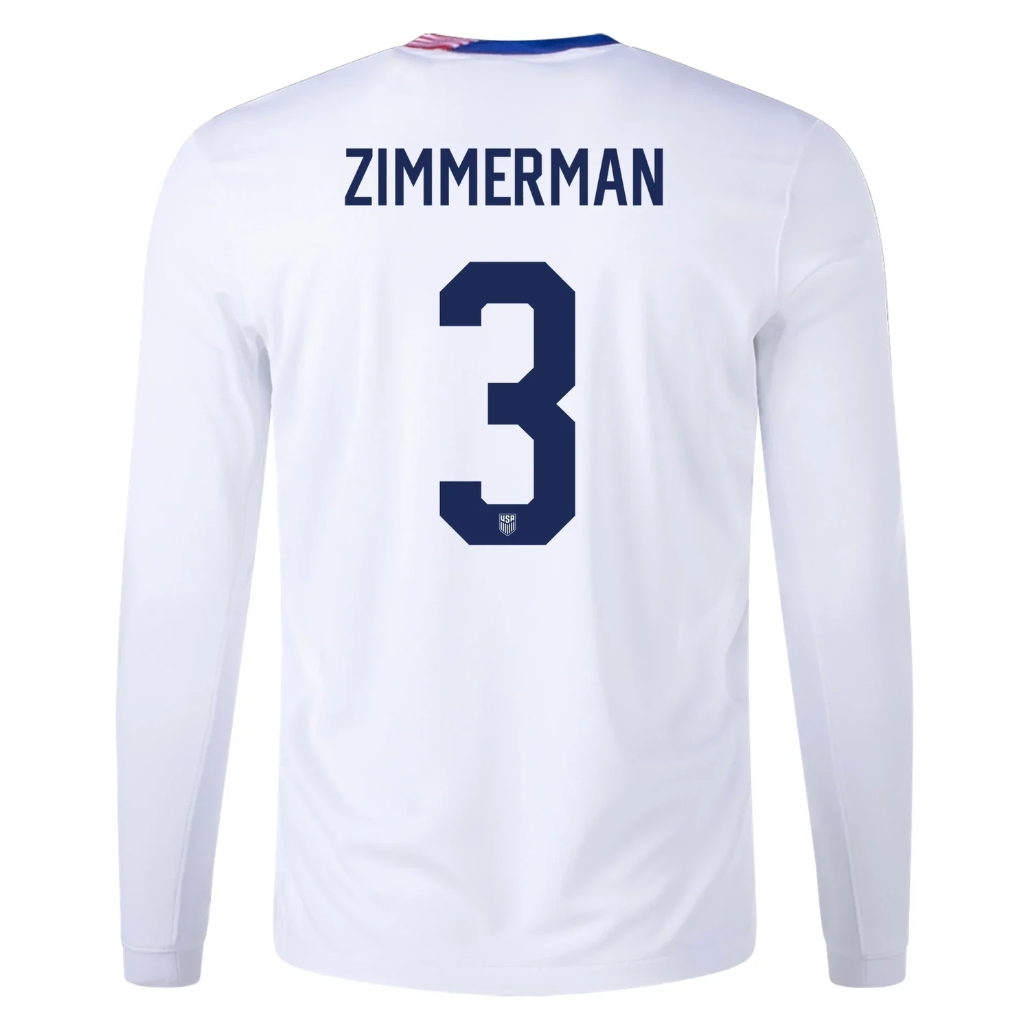 2024 United States ZIMMERMAN 3 Home Long Sleeve Jersey