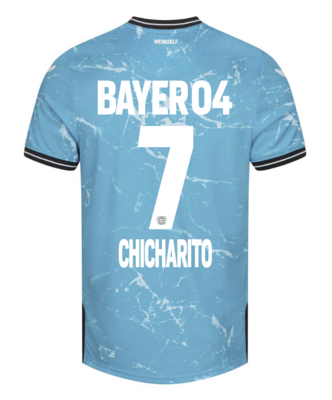 23-24 Bayer Leverkusen CHICHARITO HERNANDEZ 7 Third Soccer Jersey
