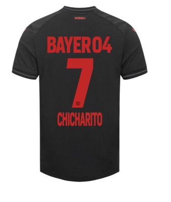 23-24 Bayer Leverkusen CHICHARITO HERNANDEZ 7 Home Soccer Jersey