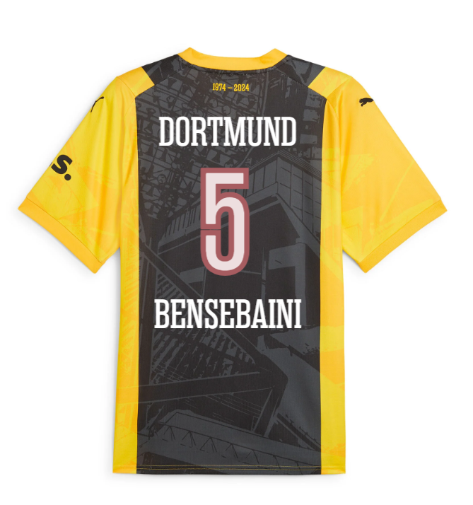 23-24 Borussia Dortmund BENSEBAINI 5 50th Anniversary Special Jersey