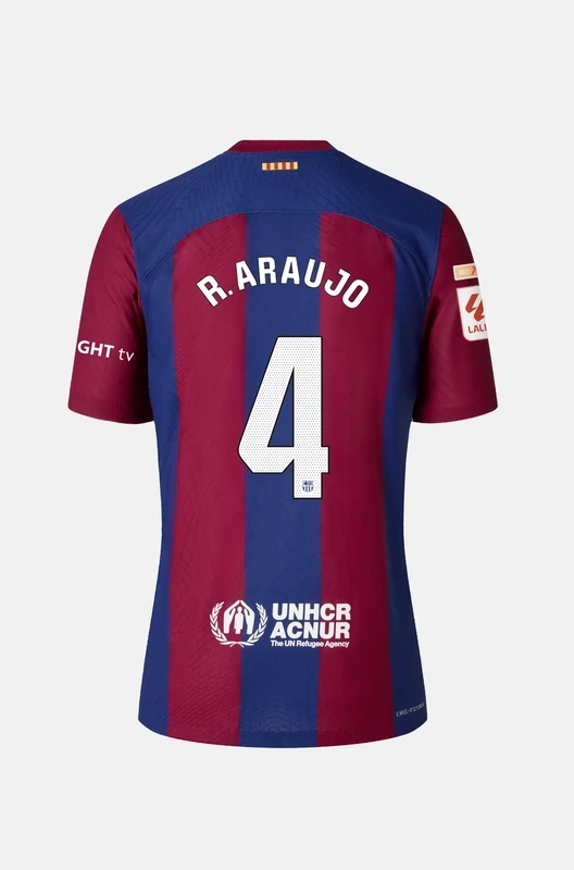 23-24 Barcelona R. ARAUJO 4 x Karol G Home Jersey (Player Version)