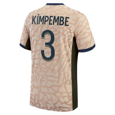 23-24 PSG Jordan Kimpembe 3 Fourth Jersey (Player Version)