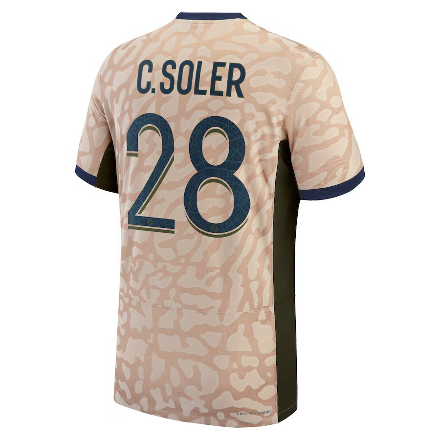 23-24 PSG Jordan C. Soler 28 Fourth Jersey (Player Version)