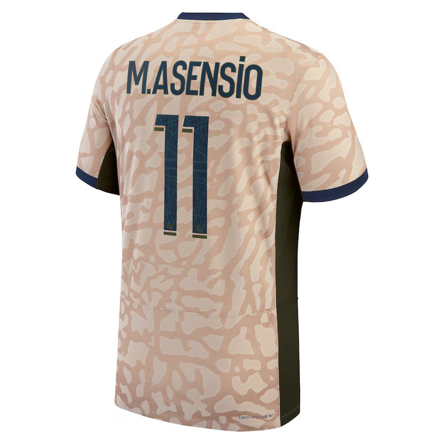 23-24 PSG Jordan M.Asensio 11 Fourth Jersey (Player Version)