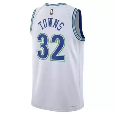 Karl Anthony-Towns #32 White Minnesota Timberwolves 2023/24 Swingman Jersey - Classic Edition

