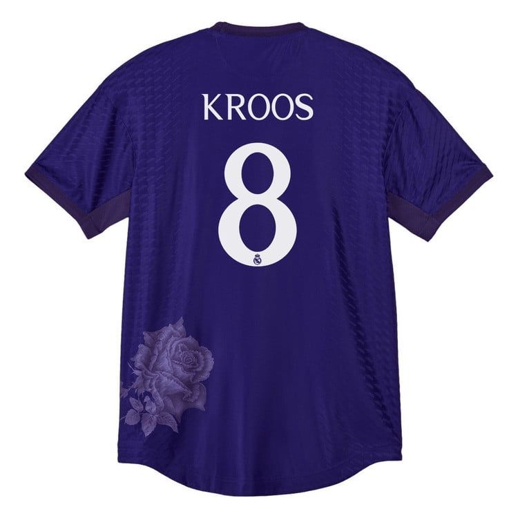 23-24 Real Madrid Kroos #8 Y3 La Liga Print Fourth Jersey Purple (Player Version)