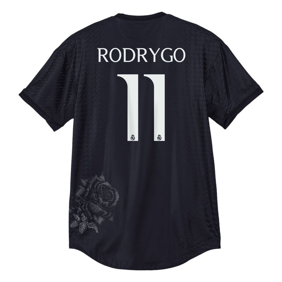 23-24 Real Madrid RODRYGO #11 Y3 La Liga Print Fourth Jersey Black (Player Version)